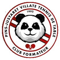 Logo Pins Justaret Villate Tennis de table