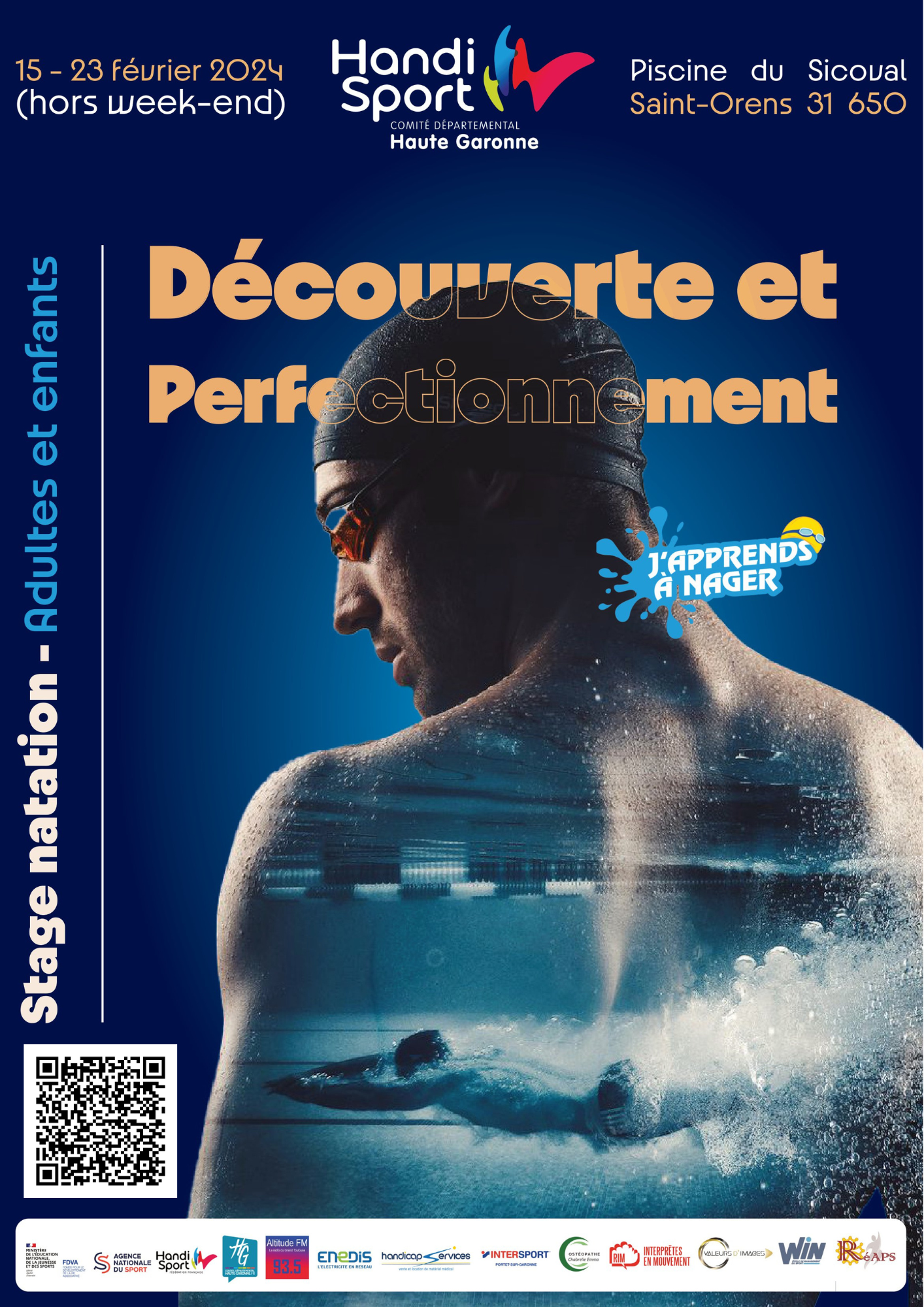 Affiche Stage Natation