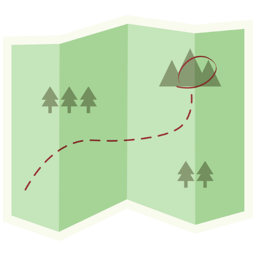 Icône randonnée: lien